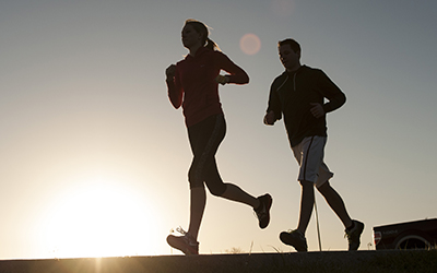 People jogging